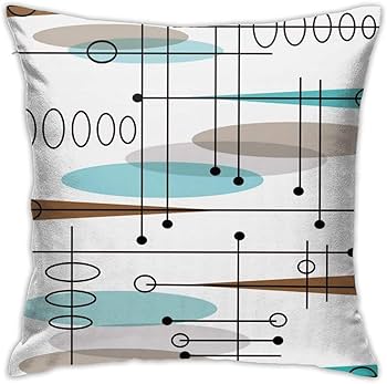 Amazon.com: DZGlobal Mid Century Pillow Covers 18 x 18 Set